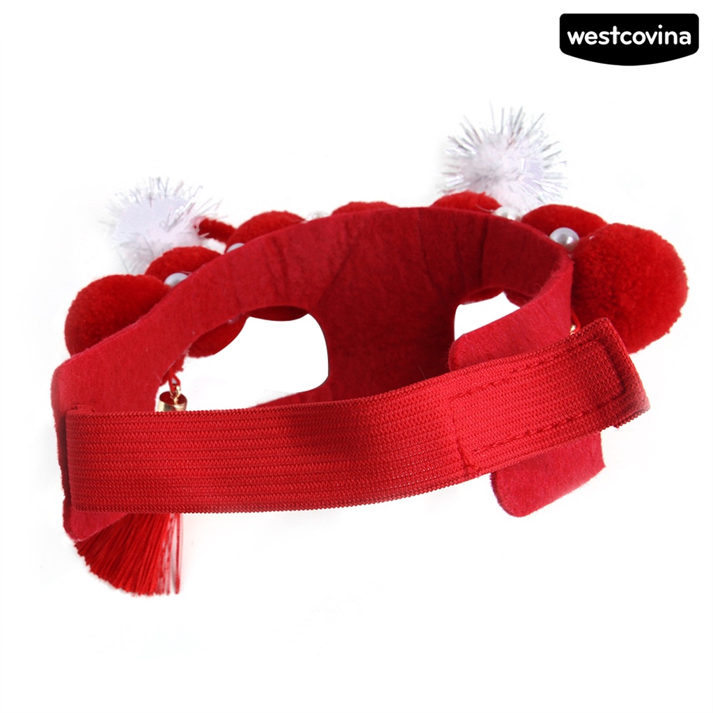 [COD]♘Mũ Lông Nhung Hóa Trang Mèo Thiết Kế Kiểu Opera Trung Hoa Trang Trí Tiệc Tùng Dành Cho Thú Cưng