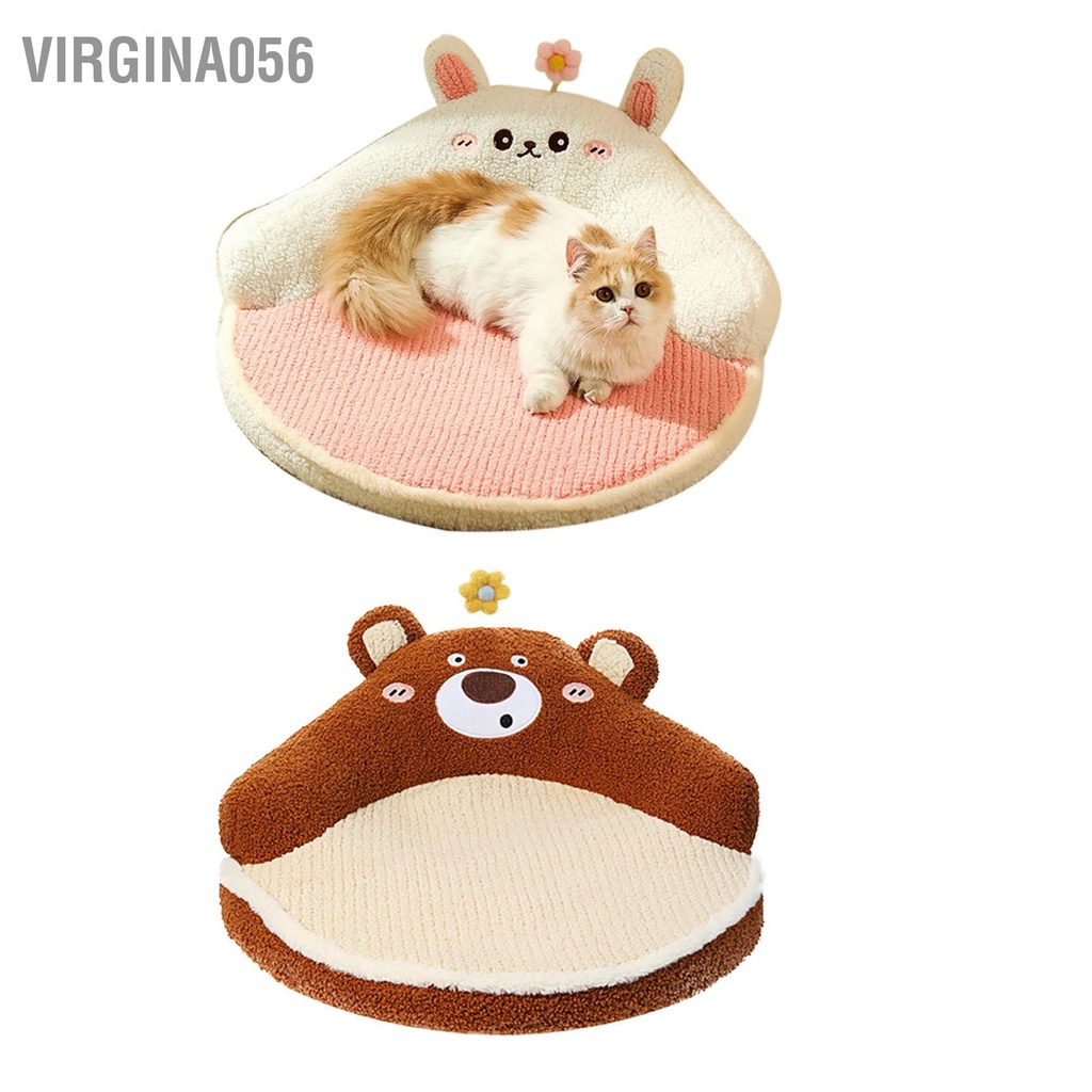Có thể bán buôn Mèo Ngủ Thảm Mềm Ấm Chống Trơn Trượt Có Thể Giặt Thú Cưng Dễ Thương Giường Miếng Lót Kèm Gối Cho Thỏ Con Chó Virgina056 Hàng giao ngay