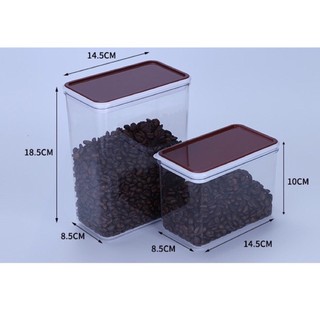 Hộp Nhựa Đựng Bột, Hạt, Cà Phê (Tặng Kèm Muỗng)