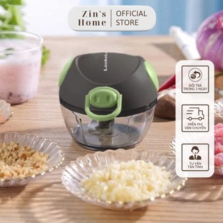 Máy xay tỏi ớt cầm tay mini Chopper Lock&Lock cao cấp, Dụng cụ xay thịt ớt hành đồ ăn dặm dung tích 180ml