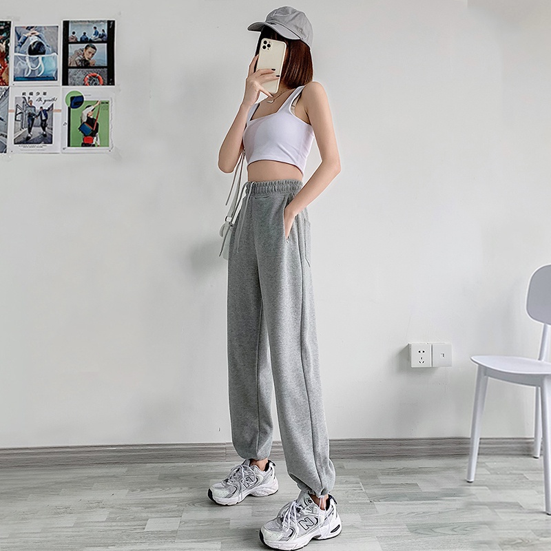 Quần SUXI ống rộng dáng suông thời trang xuân thu năng động cho nữ