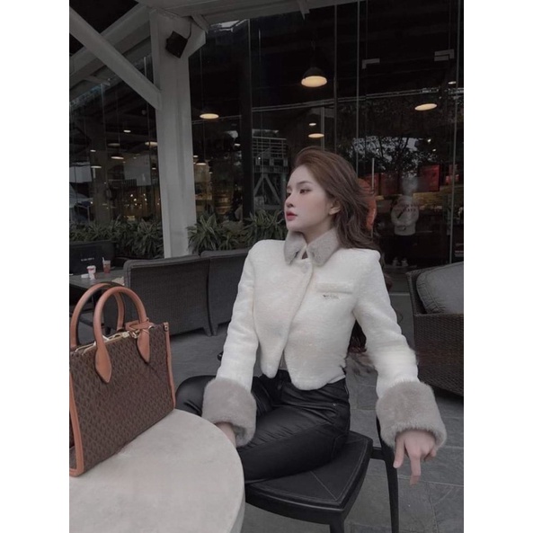 áo dạ lông kèm tag