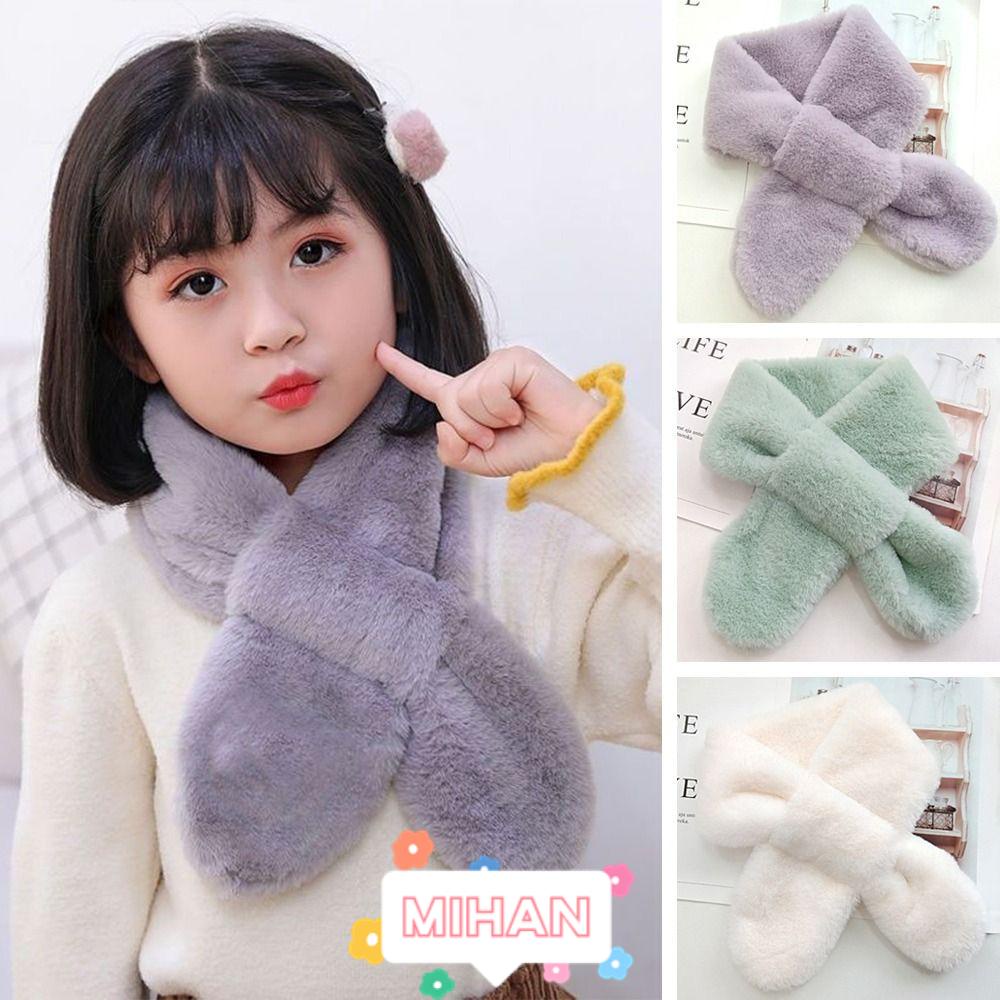 Khăn Choàng Cổ Bằng Lông Thỏ Nhân Tạo Dày Dặn Ấm Áp MIHAN1