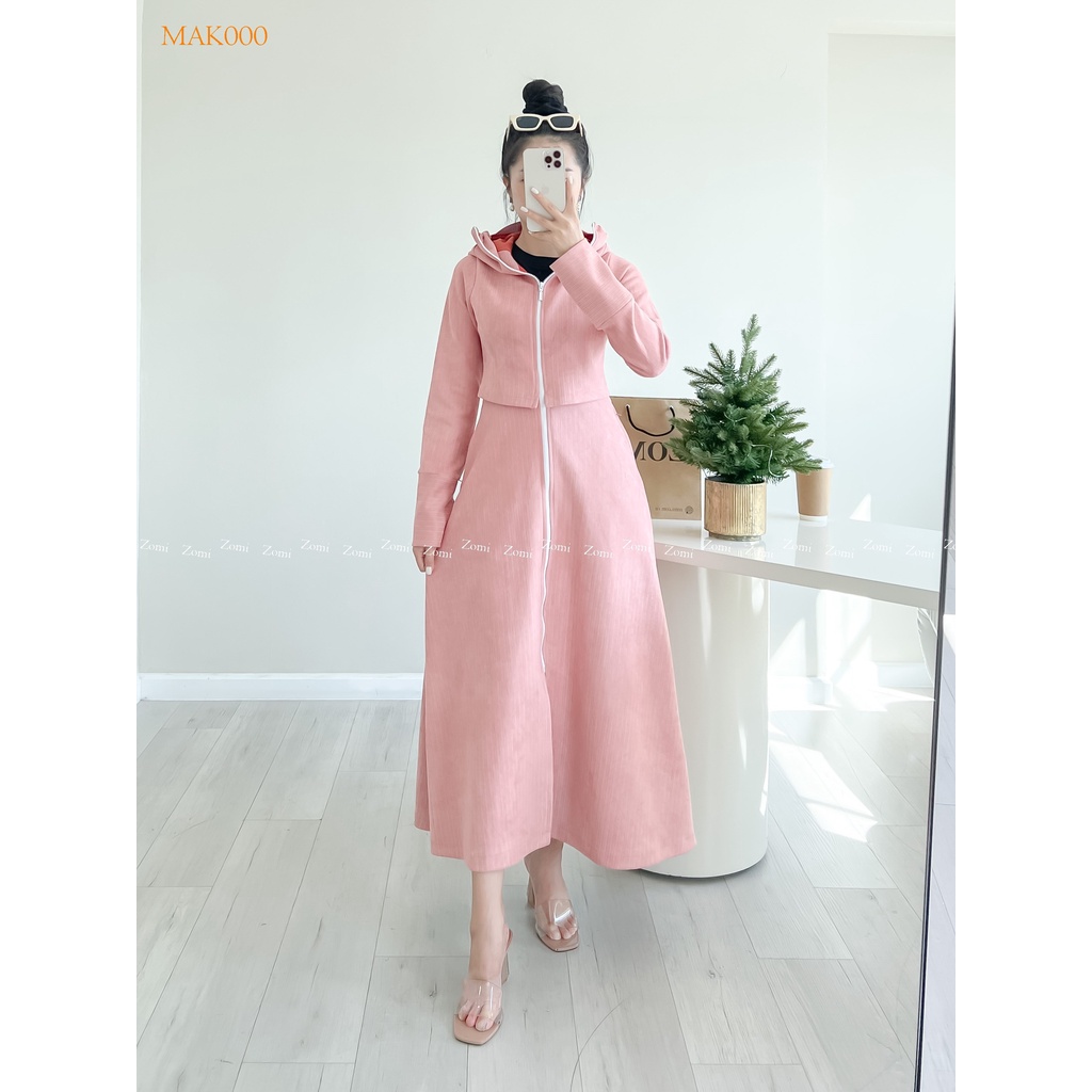 Áo khoác chống nắng dáng dài kiểu dáng croptop che phủ tốt đặt may theo số đo thiết kế ZOMI MAK000