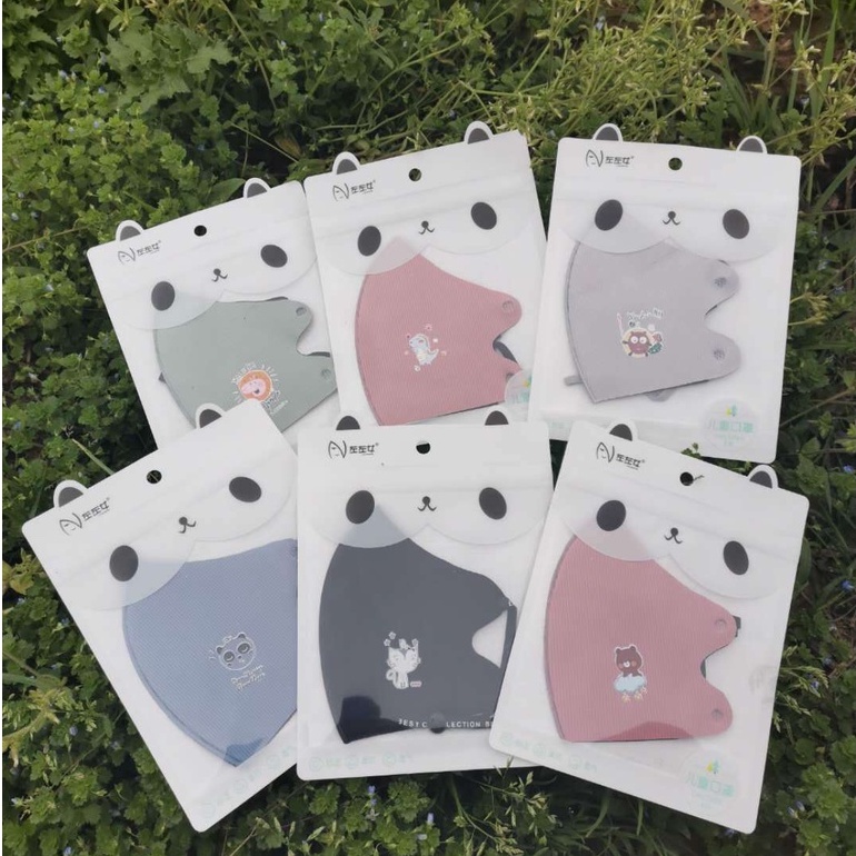 Khẩu trang TRẺ EM  vải su poly CÓ THỂ ĐIỀU CHỈNH DÂY