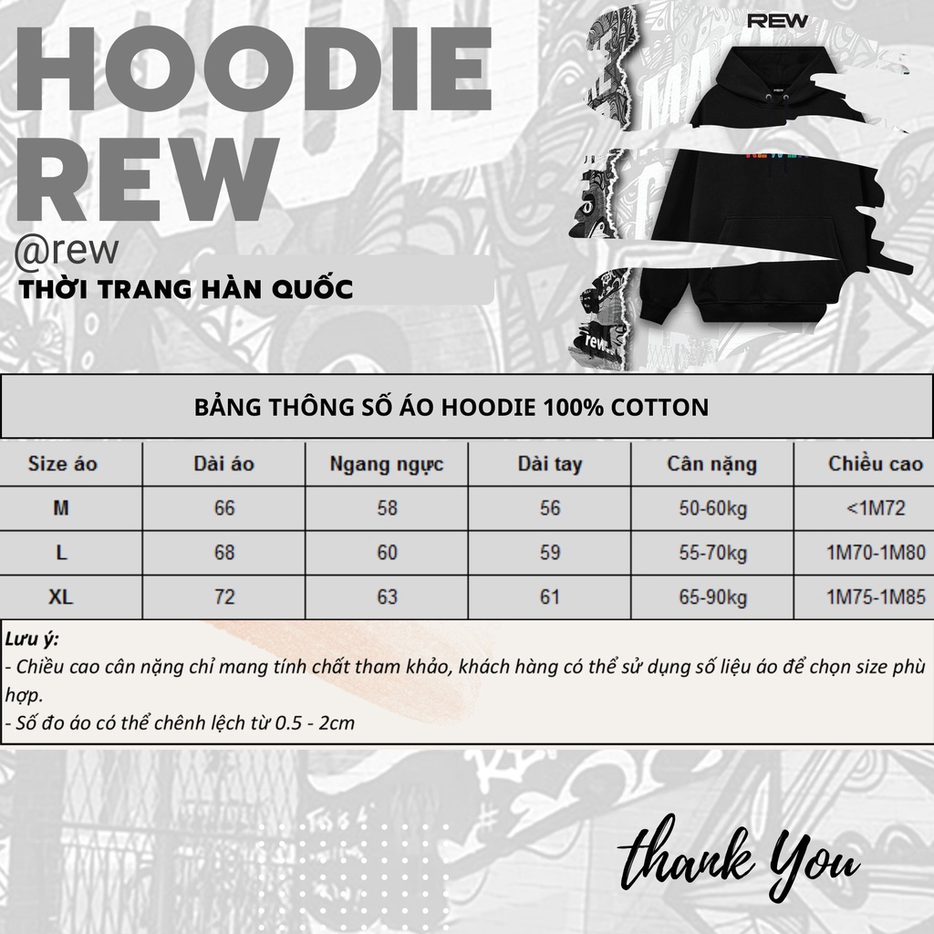 Áo hoodie REW local brand form rộng Unisex dành cho cả nam và nữ mẫu REW Connect HD07