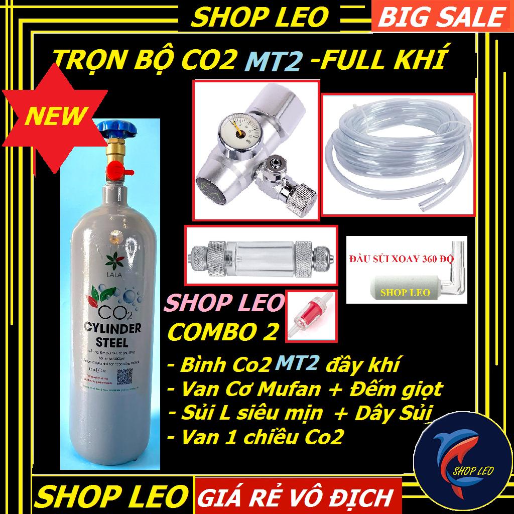 Bình Co2 (2Kg) Full Bộ Van Điện- Trọn bộ bình Co2 MT2 (2kg) - Bình Co2 MT2 thủy sinh