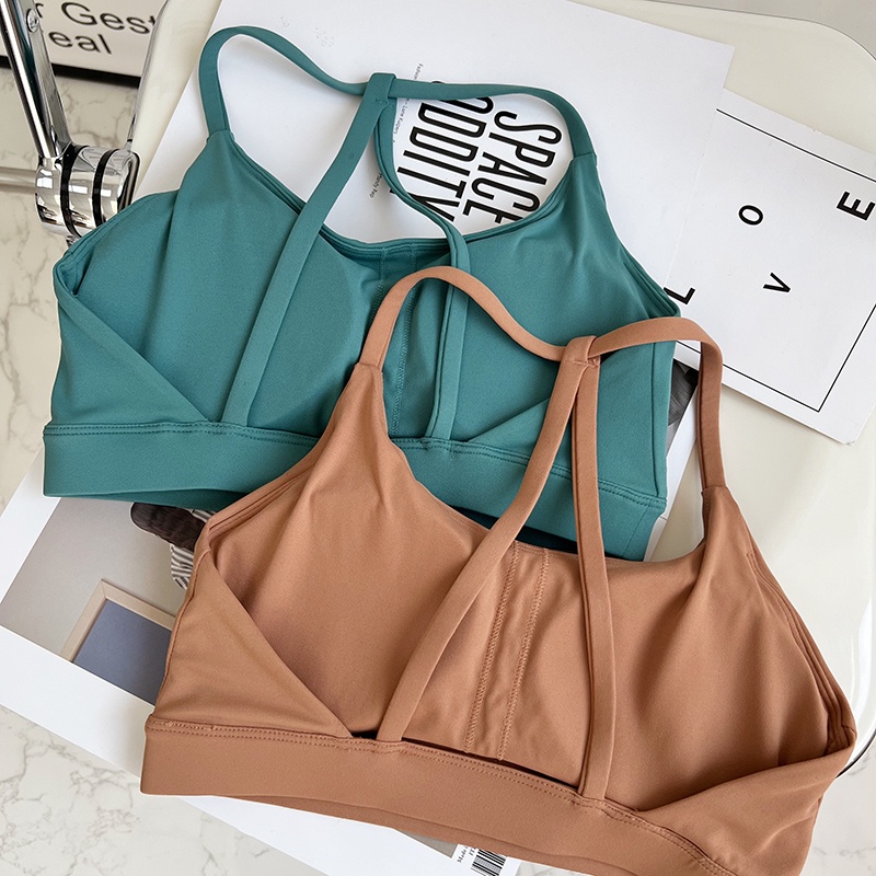 Áo Ngực Thể Thao Dây Mảnh Hở Lưng Tập Yoga