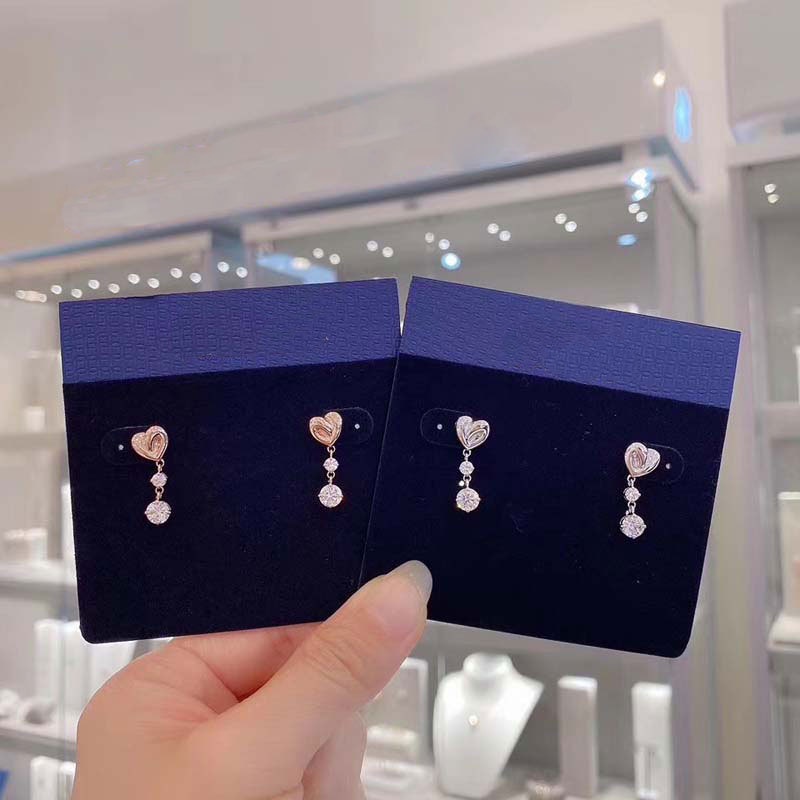 Khuyên Tai Xoắn Ốc Hình Trái Tim Pha Lê Swarovski Bản Giới Hạn Cho Nữ