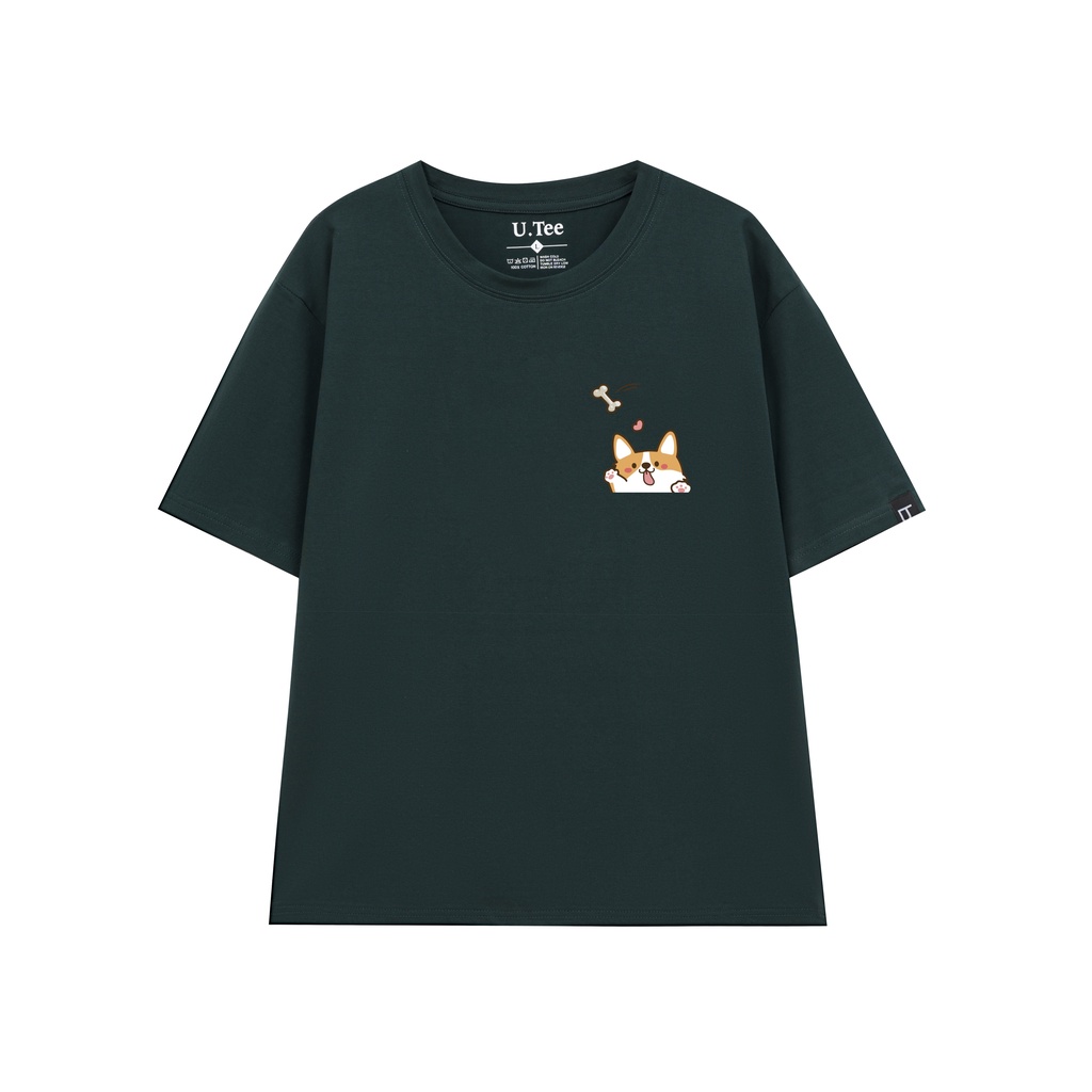 Áo Thun Unisex 100% Cotton Chó Corgi Cực Dễ Thương