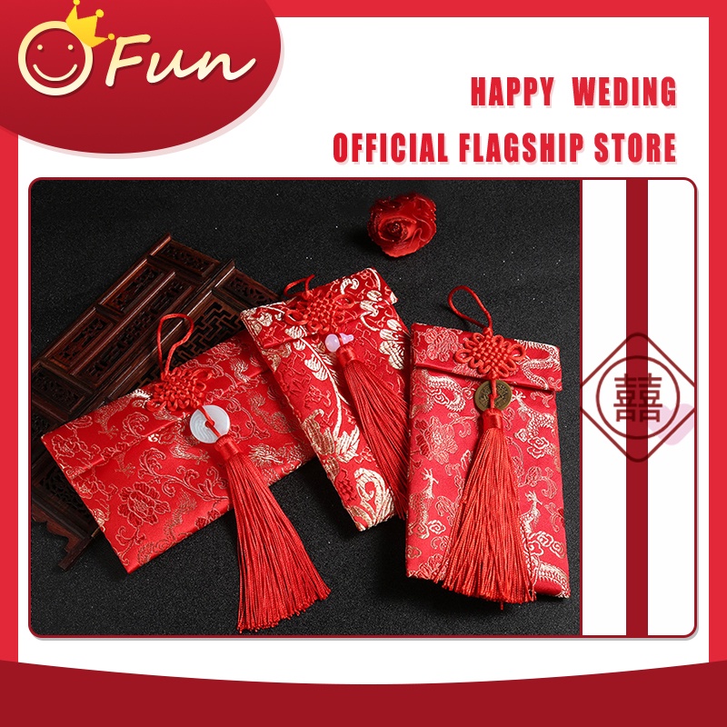 Bao Lì Xì Vải Gấm Nhiều Hoa Văn Cao cấp Ngày Tết,Cưới Hỏi, Nạp Tài.