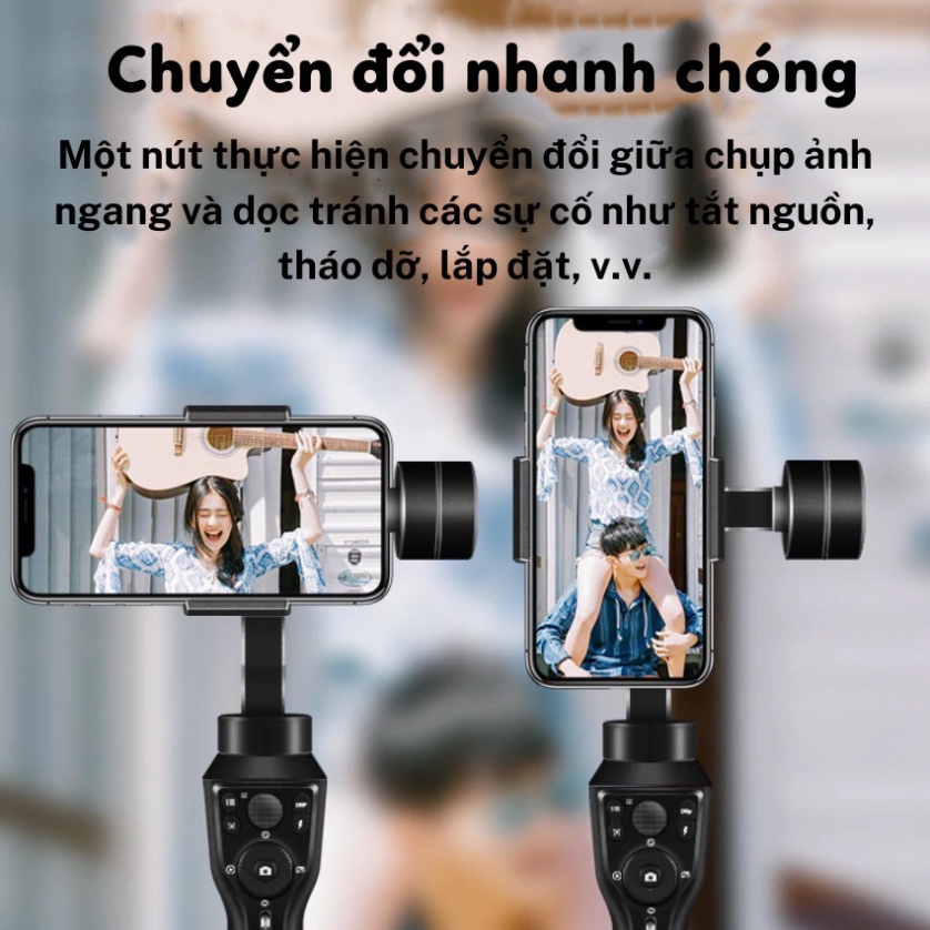 Gimbal quay phim điện thoại AOCHUAN S1 - chụp ảnh chống rung khung hình, Tay cầm chống rung điện thoại cao cấp