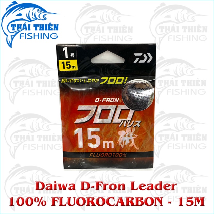 Dây Câu Cá Leader Daiwa D-Fron 100% Fluoro Carbon Cuộn 15m Made In Japan