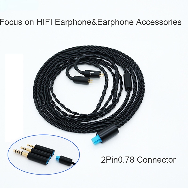 Dây Cáp Nối Tai Nghe 2Pin 0.78 3 Trong 1 KZ PR1 Pro CCA HM20