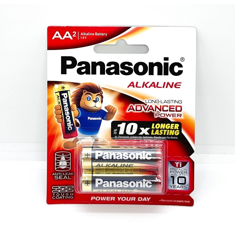 Vỉ 2 viên pin AA , AAA Panasonic Alkaline 1,5V made in Thailand chính hãng