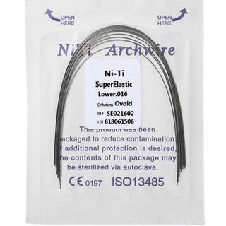 Dây cung nitri trong chỉnh nha,gói 10 dây cung chỉnh nha nitri tròn, vuông