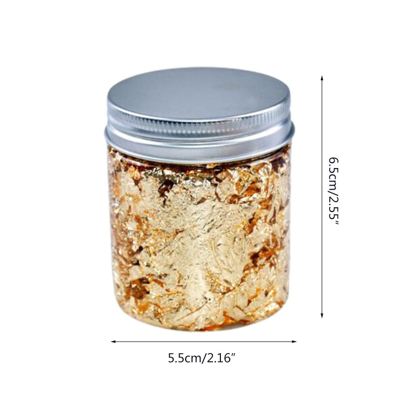 Phụ kiện lá nhôm lấp lánh 3D dùng trang trí móng tay diy