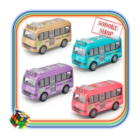 Đồ Chơi Vận Động Giáo Dục, Mô Hình Xe Khách Có Thể Mở Cửa Size 12cm 02178