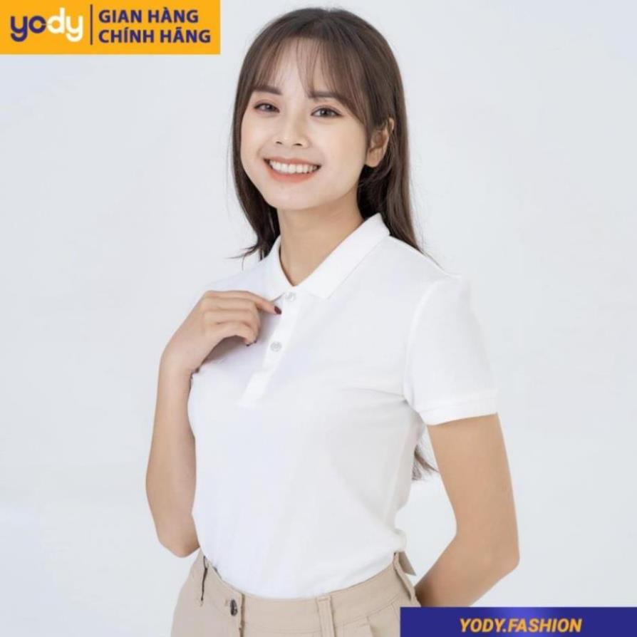 GIÁ SỐC Áo thun nữ polo YODY áo phông nữ cổ bẻ , tay ngắn , polo nữ pique yody fashion APN3396 - Đẹp New !