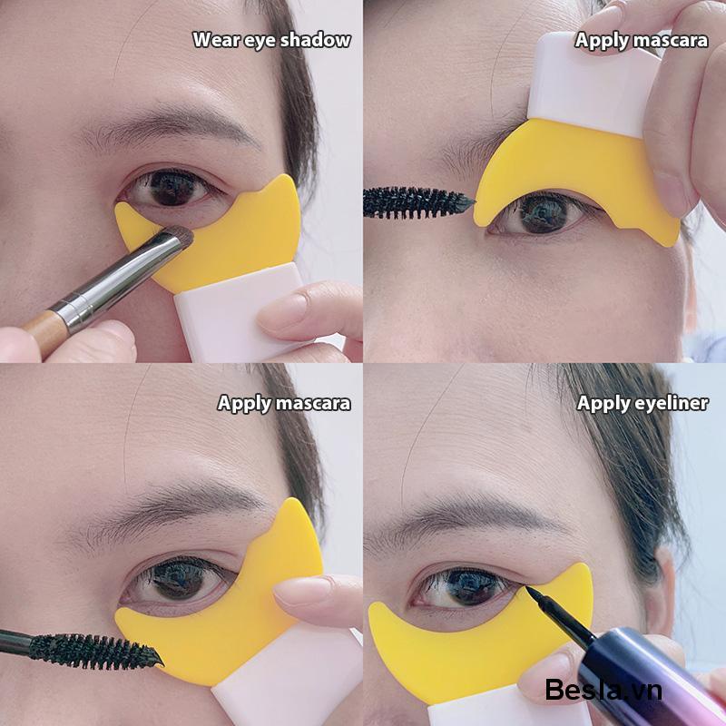 🌈 Bút Kẻ Mắt / Mascara Bằng Silicone Đa Năng Có Thể Tái Sử Dụng Cho Người Mới