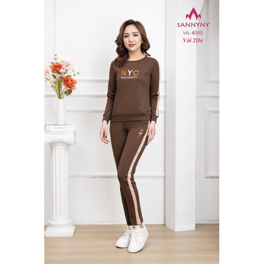 BỘ HAI DA SANNYNY CHỮ THÊU NYC ♥️MÃ 4080