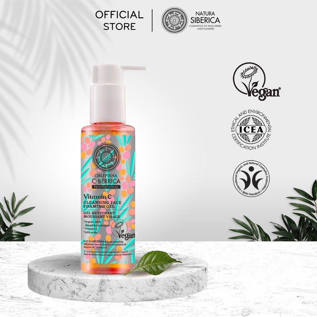Gel rửa mặt làm sạch da NATURA SIBERICA Cleansing Face Foaming Gel 145 ml