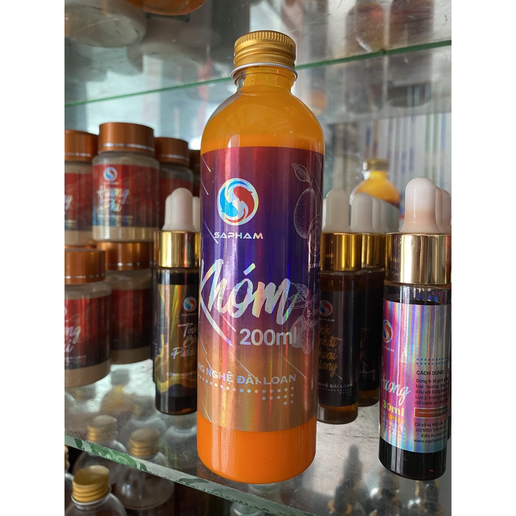 Các loại Tinh mùi Sapham hương liệu câu cá