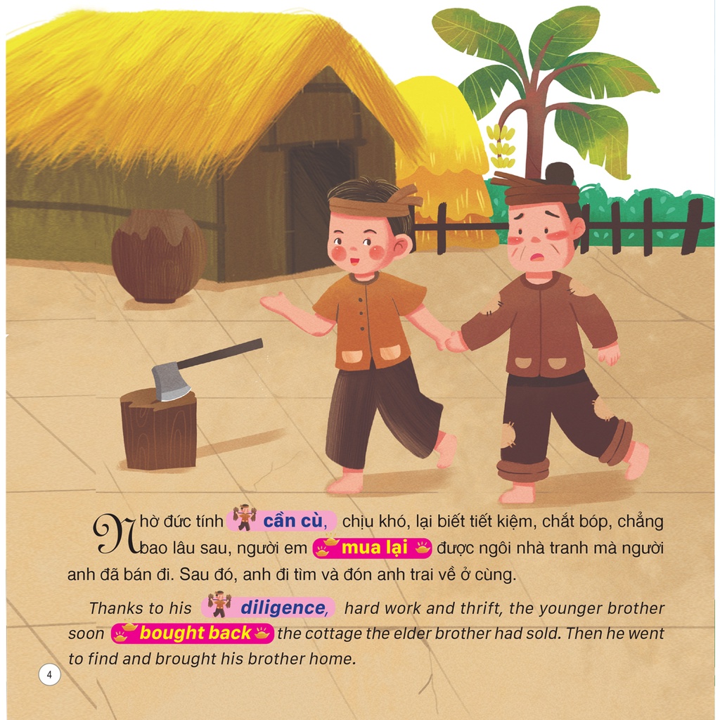 Sách - Combo Truyện Cổ Tích Việt Nam: Song Ngữ Việt - Anh (Bộ 10 Tập) - DTI