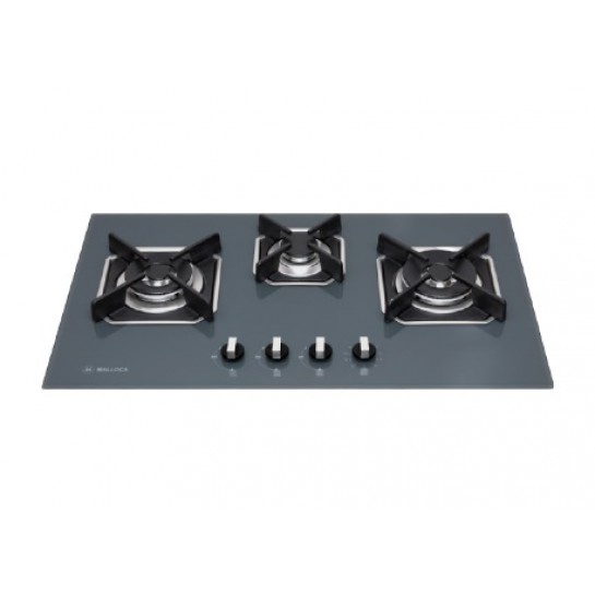 Bếp Gas Malloca AS 9603DG Mặt Kính 3 Bếp