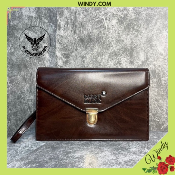 Ví cầm tay nam cao cấp MB khóa sập size 28cm Windy.com