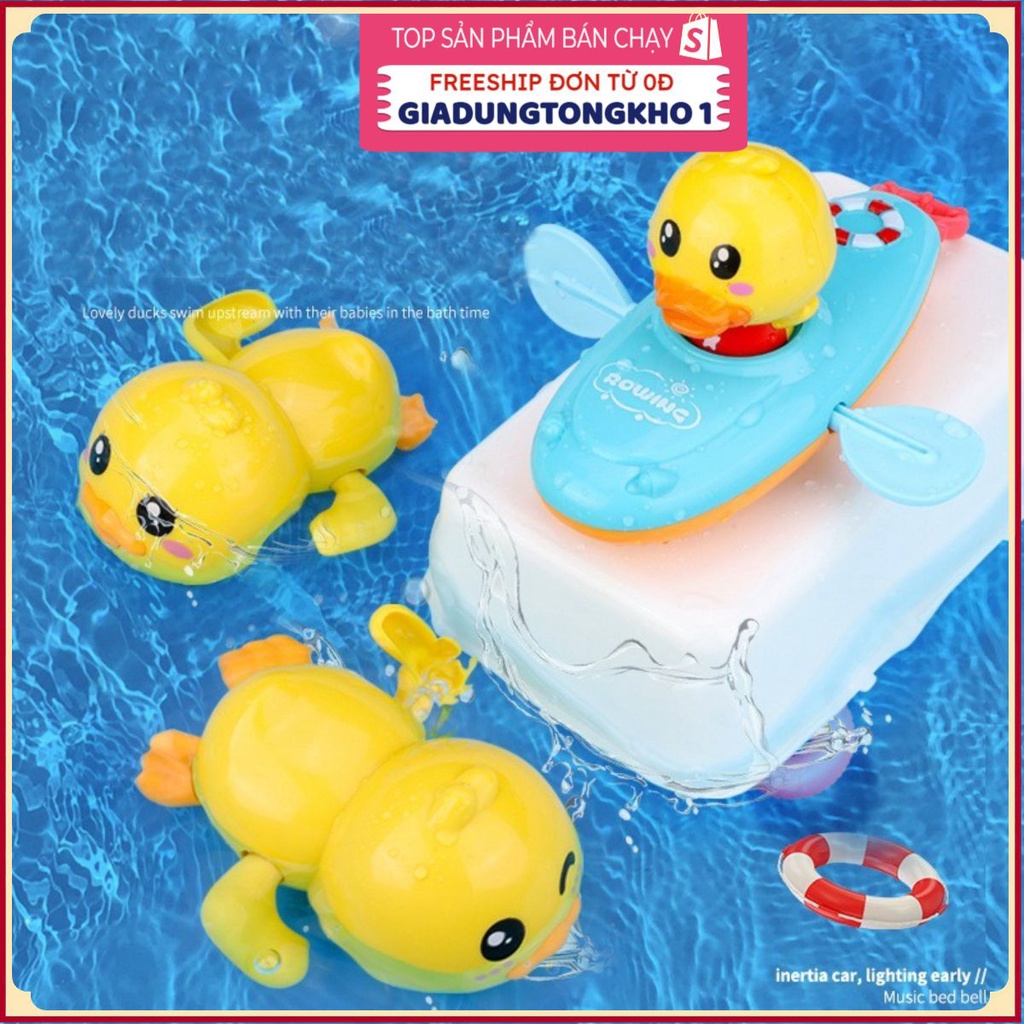 (Bán Buôn Sỉ) Đồ chơi nhà tắm Vịt bơi vặn cót thả bồn tắm ngộ nghĩnh cho bé yêu - DUCK14