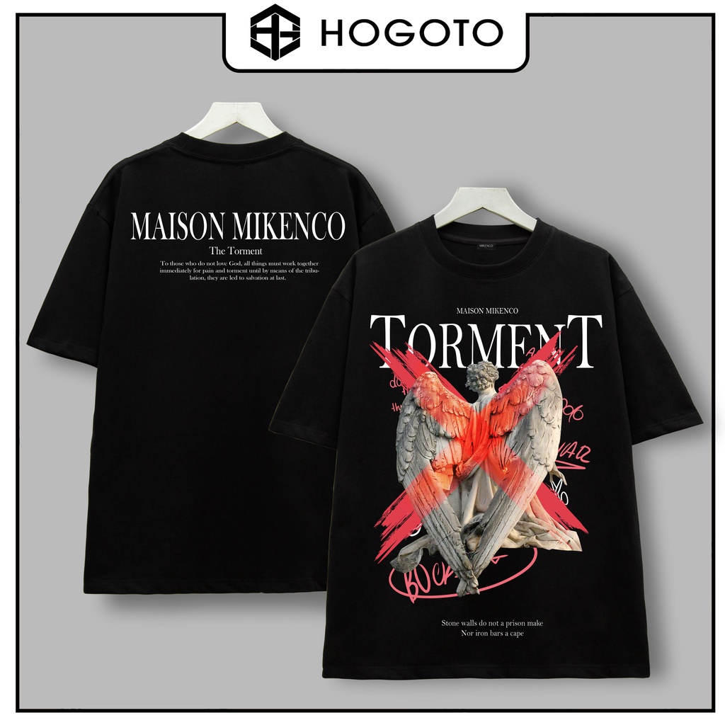 Áo thun MIKECO Thiên Thần TOR Hogoto shop , Áo thun unisex nam nữ from rộng oversize chất liệu 100% cotton