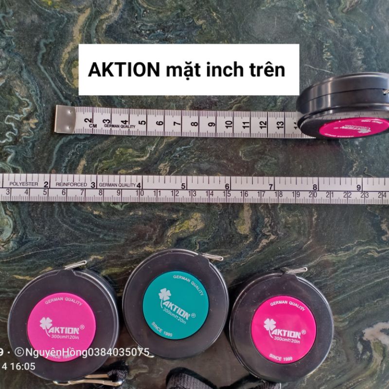 Thước dây cuộn 3m ngành may hiệu AKTION