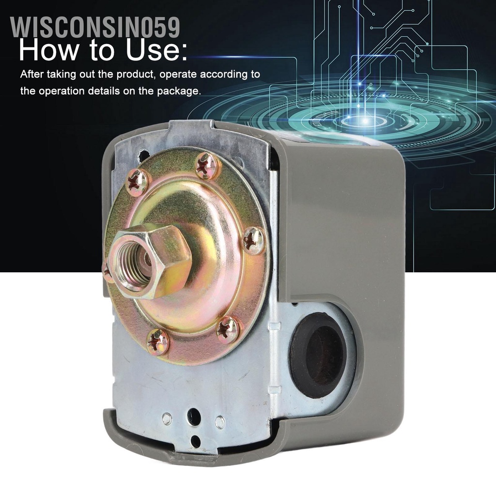 [Hàng Sẵn] Công tắc điều khiển bộ áp suất máy bơm nước 0 14‑0 28Mpa 1/4in NPT Female Thread【Wisconsin059】