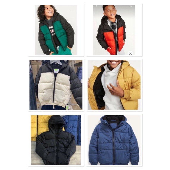 Áo phao bomber bé trai 5-18y