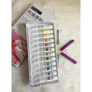 Sét vẽ cọ bản 12 màu