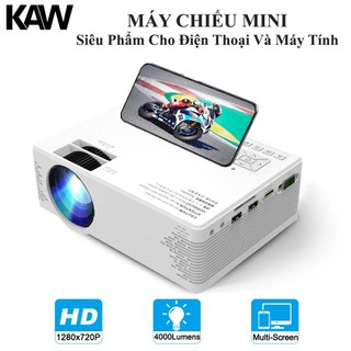 Máy chiếu mini 1080p cho máy tính, máy chiếu mini -k650 plus full hd 1080p - hệ điều hành android - bảo hành 12 tháng