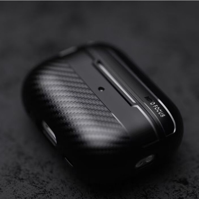 Luxury Carbon Fiber Texture Earphone Case for Airpods Pro 3 Airpod 4 3 2 1 Ultra Thin Wireless Charg