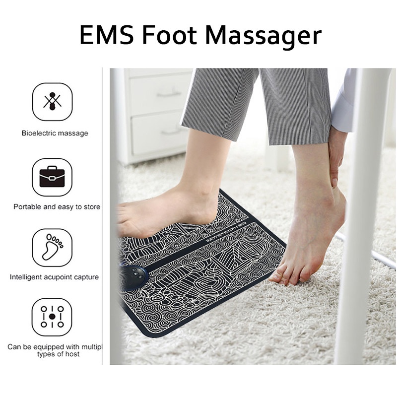Tấm thảm mát xa bàn chân SUOLAER EMS hỗ trợ châm cứu chăm sóc sức khỏe