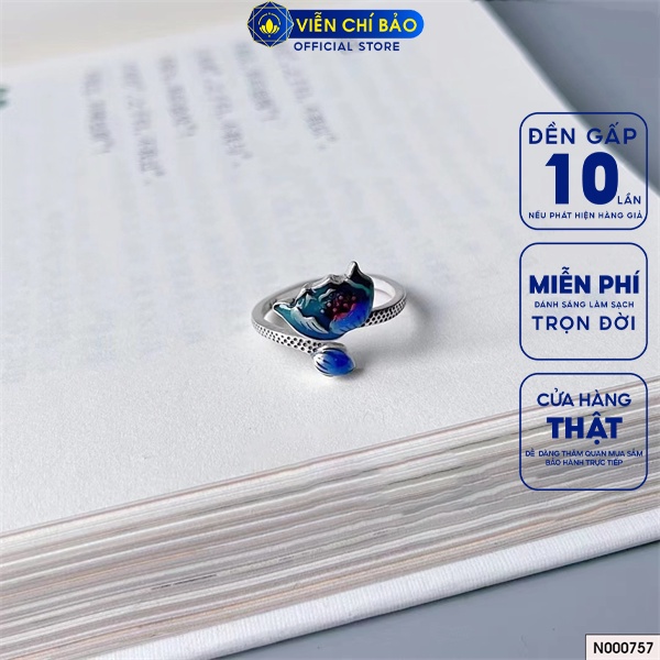 Nhẫn liên hoa chất liệu bạc Thái 925 thời trang phụ kiện trang sức nữ Viễn Chí Bảo N000757