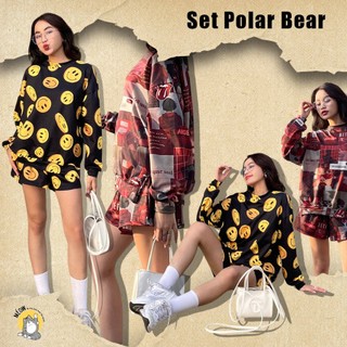 - áo jumper tay dài họa tiết - Made By Méow -