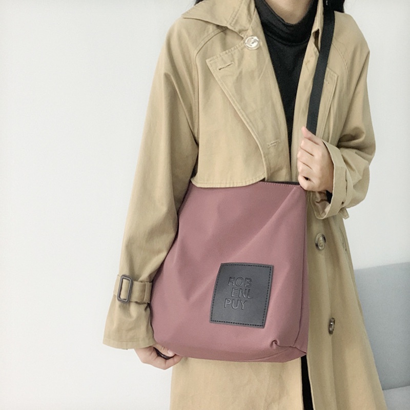 Túi Đeo Vai Bằng Vải canvas nylon Chống Nước Sức Chứa Lớn Thời Trang Hong Kong Cao Cấp