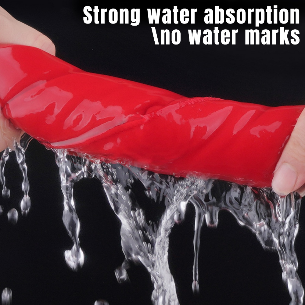 Khăn Lau Kính Xe Hơi Bằng Da Lộn Hai Mặt Siêu Thấm Hút Đa Năng Tiện Dụng