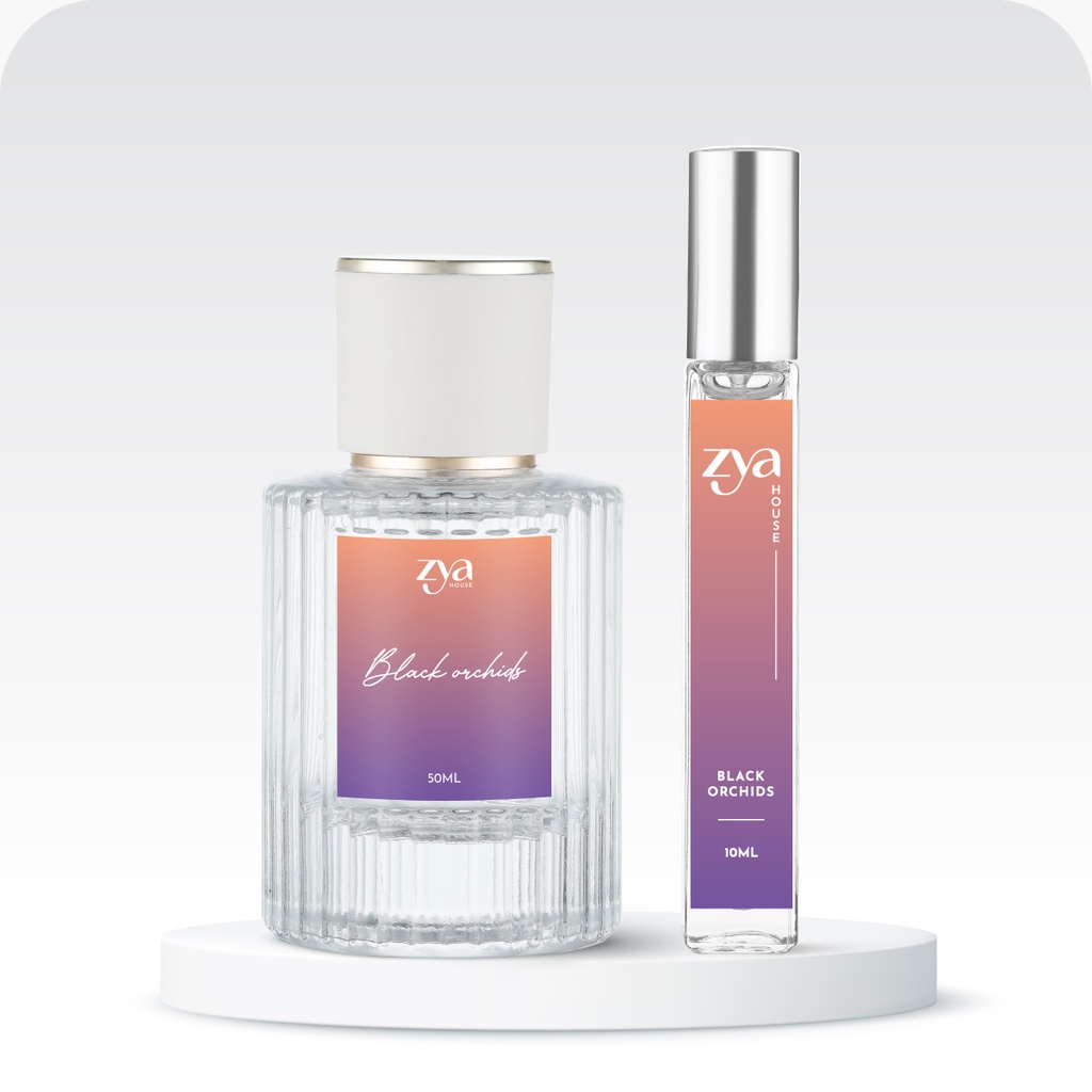 Nước hoa Unisex ZYA Black Orchids, hương cỏ, dạng xịt | EBMart