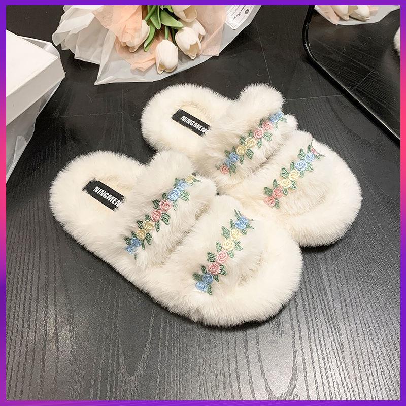 Dép lông nổi tiếng trên mạng phong cách tiên nữdày nữ