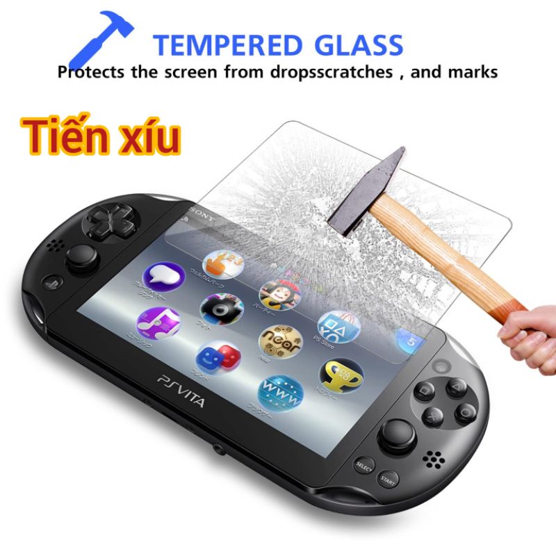 dán màn hình sony psvita 2000 Psvita 1000, dán cường lực thủy tinh chống vỡ màn xước màn dầy 5mm