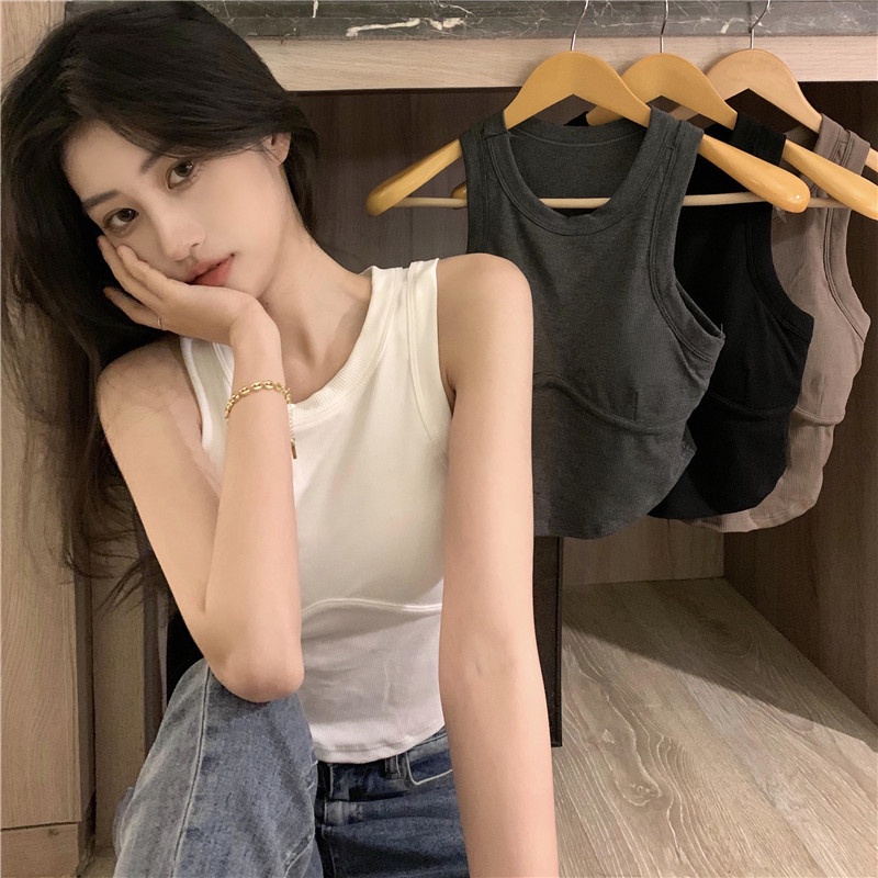 Áo Lót Nữ Không Tay Hở Lưng Phong Cách Hàn Quốc