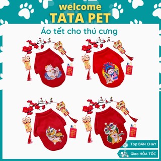 Bộ đồ tết cho chó mèo, áo thú cưng ngày tết xinh xắn tatapet