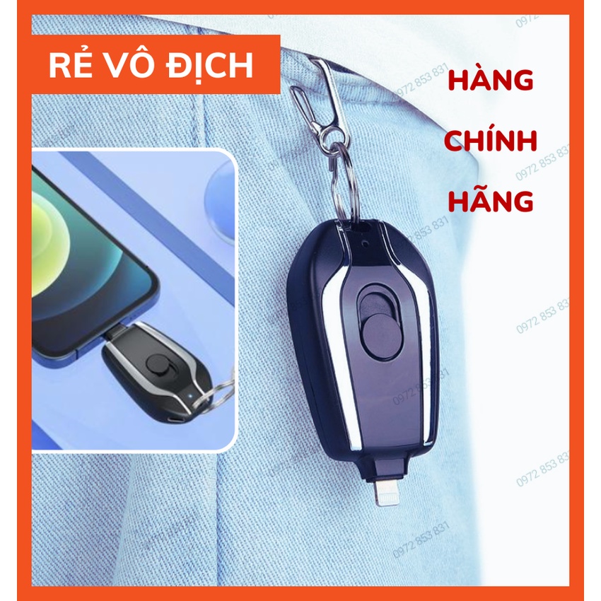 Sạc dự phòng móc khoá mini cao cấp chính hãng