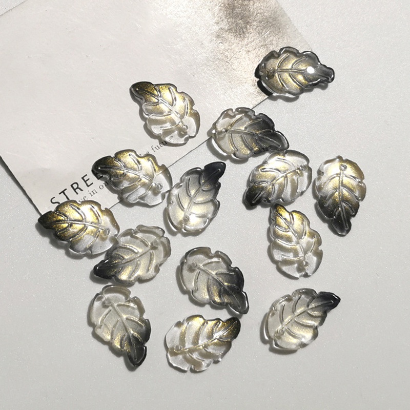 5 lá thủy tinh hình răng cưa nguyên liệu làm trâm làm trang sức cổ trang cosplay cổ phục